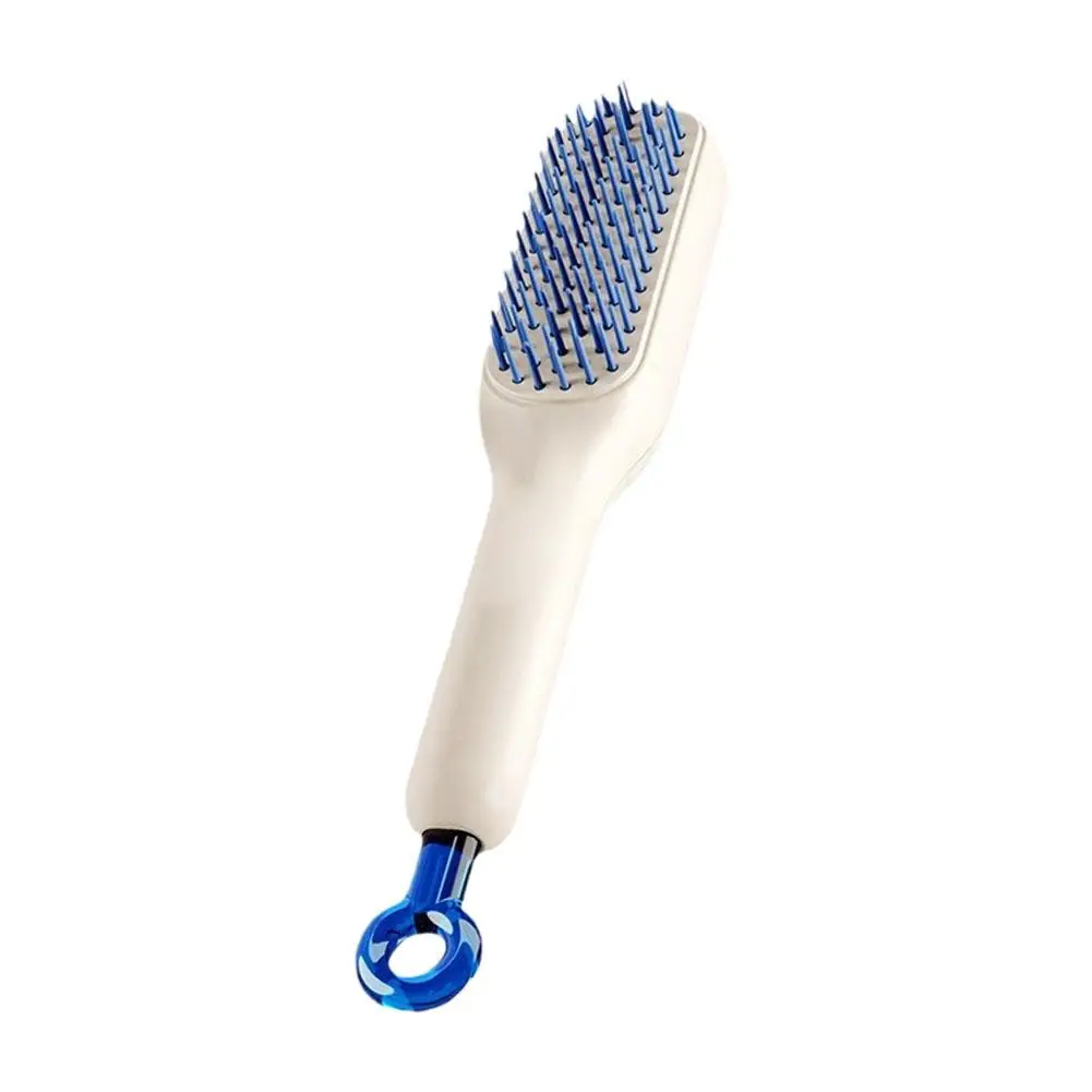 Self Cleaning Self Cleaning Hair Comb Gift Smoothing Massage Brush ABS Magic Anti-static Retractable Hair Comb R0S3