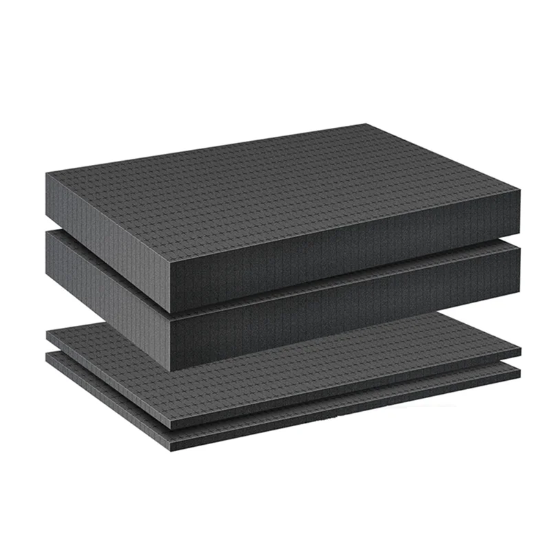 

4 Pieces Foam Insert for Cases Tool Box Foam Grid Line Foam Cubes Shockproof Sponge Pad, 40X40X2cm/40X40X5cm