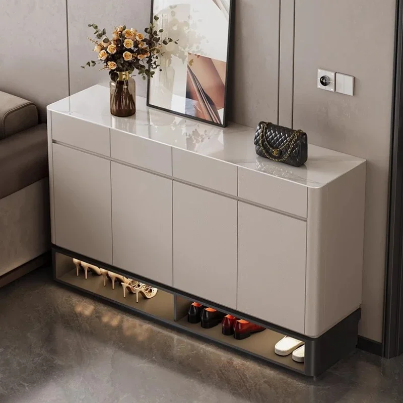 Makeup Vanity Dressing Table Dressers Simple Modern Rock Slab Countertop Large Capacity Locker Multi-function Storage Cabinet