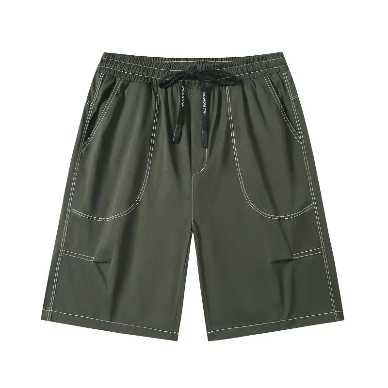 

Простые универсальные брюки для отдыха, укороченные брюки, мужские шорты, спортивные свободные летние брюки, модные легкие дышащие шорты