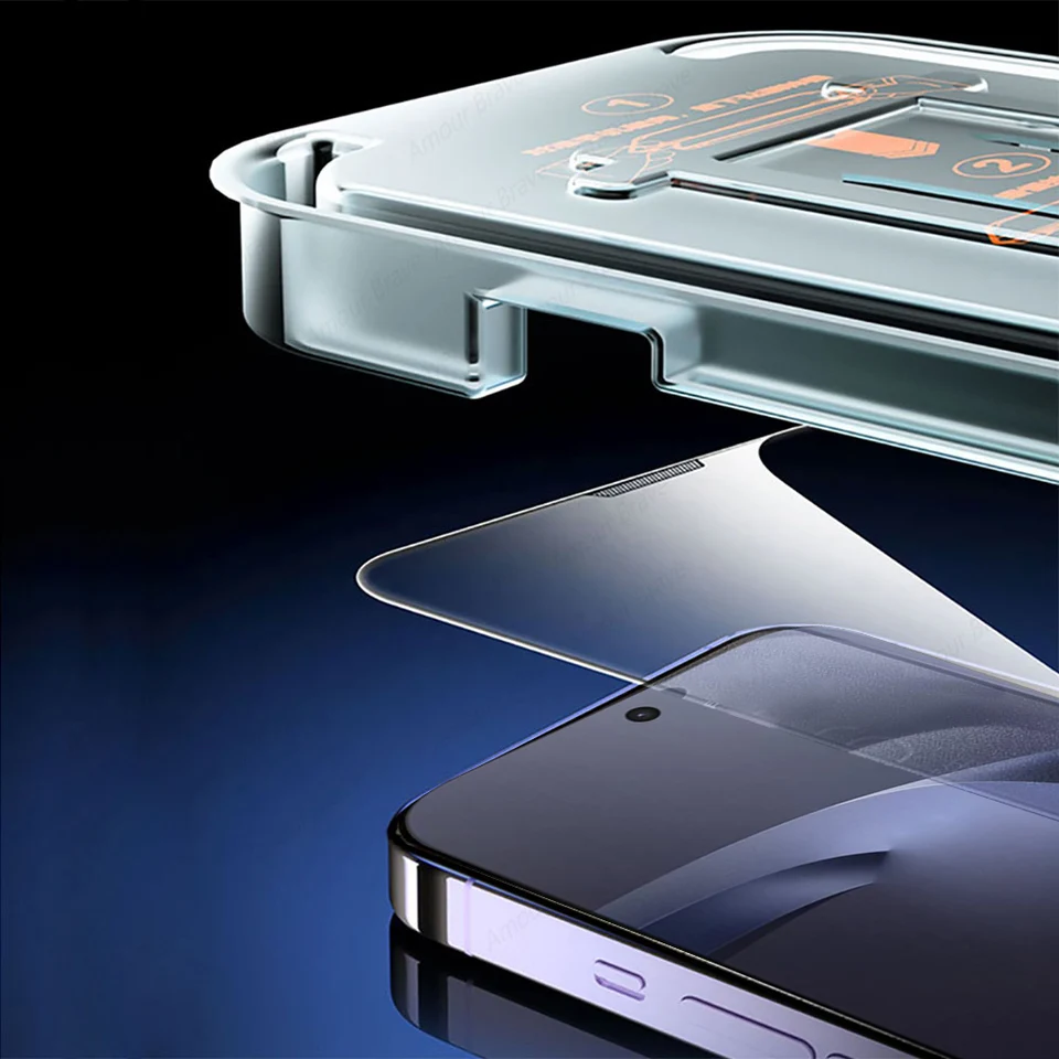 3 Piezas de Protector de Pantalla Sin Polvo para Xiaomi 17T 14T, Vidrio Templado para Xiaomi Mi 17T Pro, Instalación Fácil con Caja Anti-Polvo 4