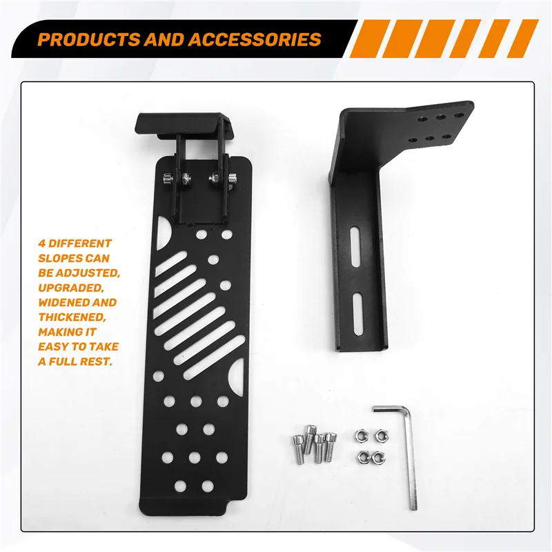 ABHY-Dead Pedal Driver Foot Rest Left Side Kick Panel For Jeep Wrangler JL JLU 2018 - 2022 Gladiator JT 2020