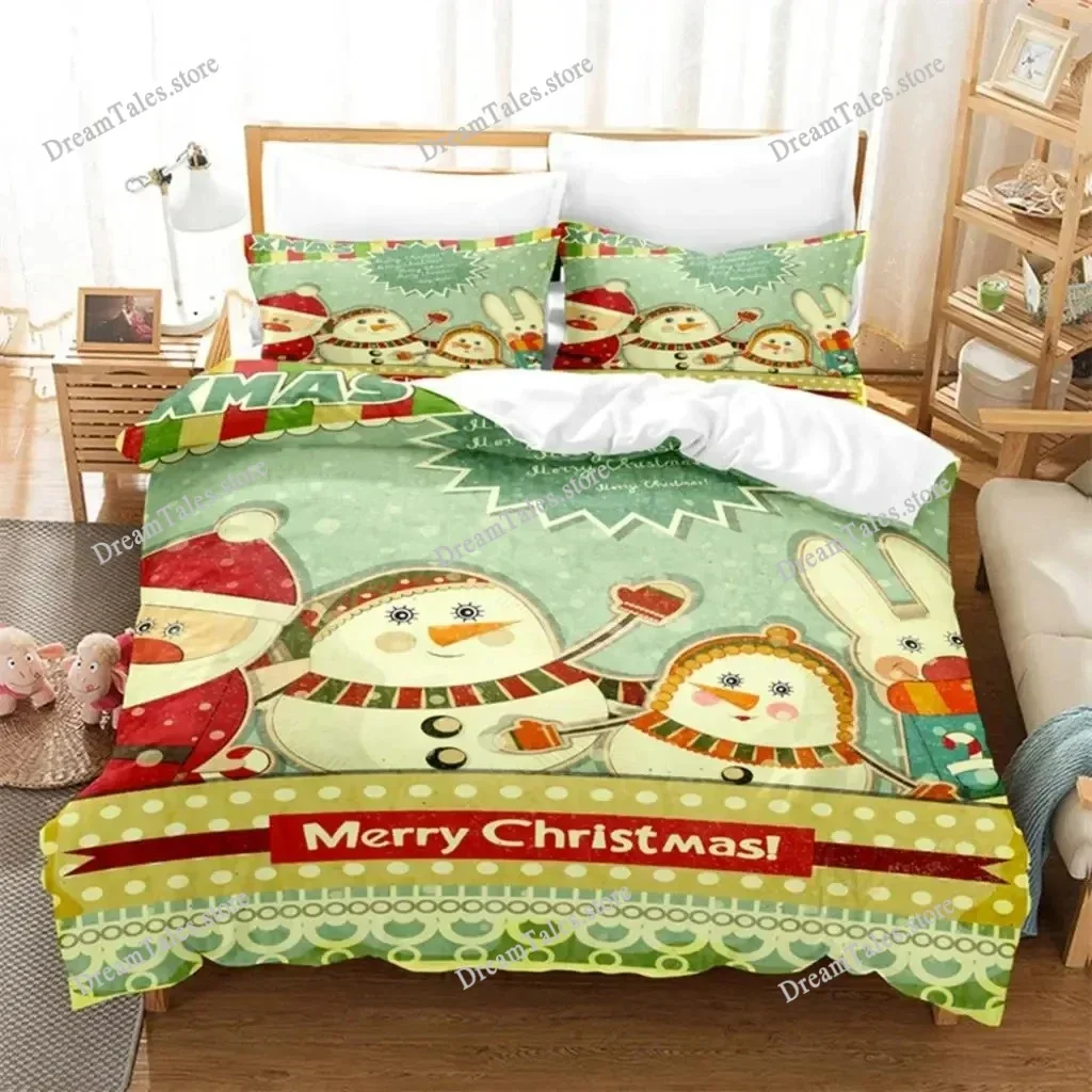 

3D Print Christmas Santa Xmas Bedding Set Boys Girls Twin Queen King Size Duvet Cover Pillowcase Bed Boys Adult Home Textile369