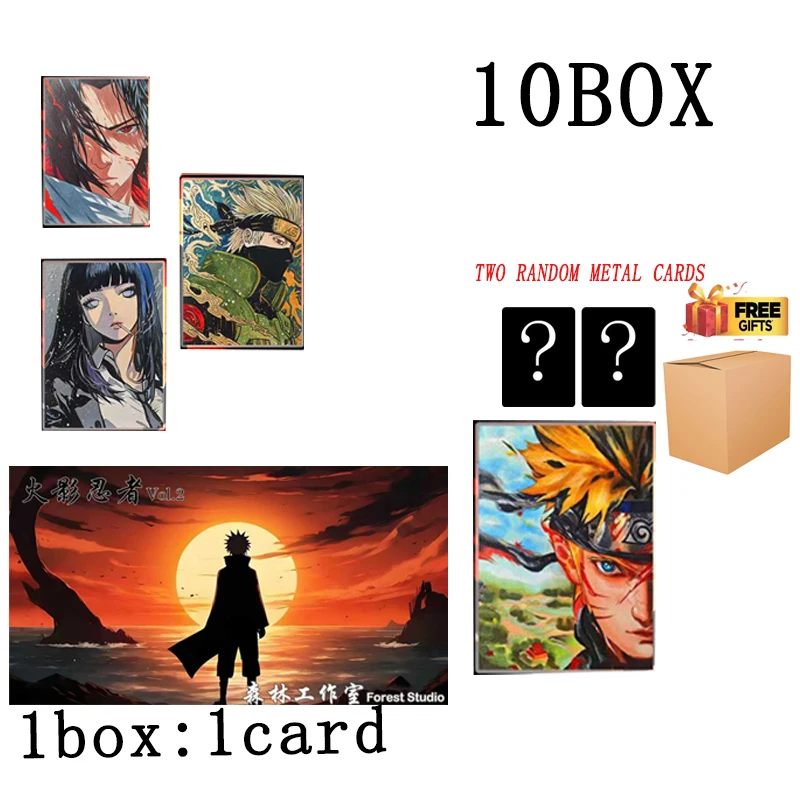 

Wholesales Naruto Collection Cards Booster Original Forest Hand Painting Studio Kids Toys Playing Cards Children Toy Gift