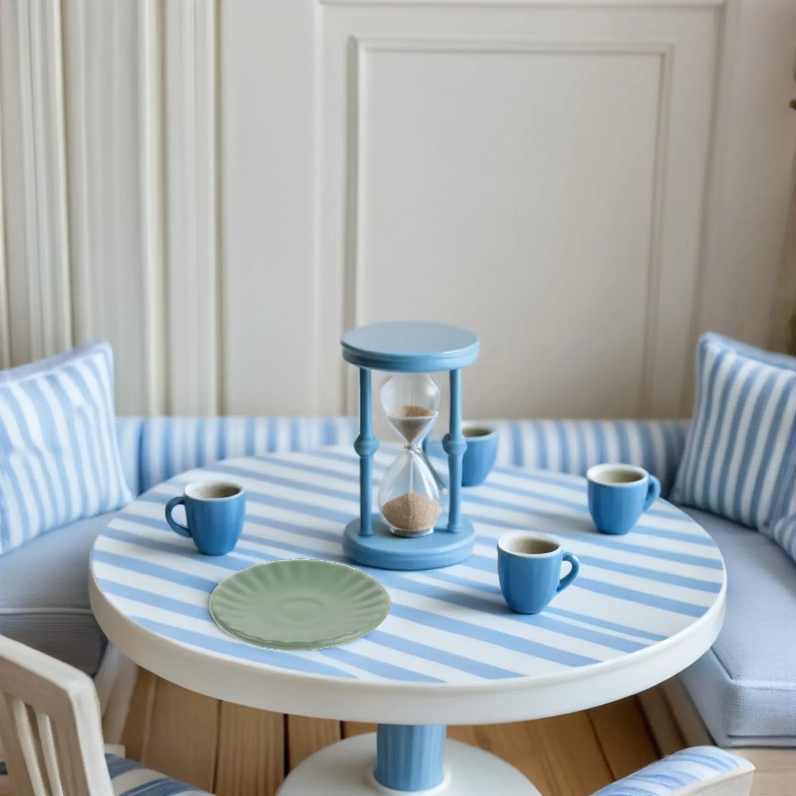 

Набор из 10 миниатюрных тарелок пастельных цветов (0,9x0,9 дюйма) для кукольного домика, кухни, декора, вечеринок в стиле каваи