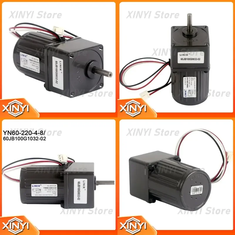 for AC Gear Motor 4W Low Noise YN60-220-4-8 Single-phase Capacitor Operation Reversible Kitchen Wet Waste Degradation Motor