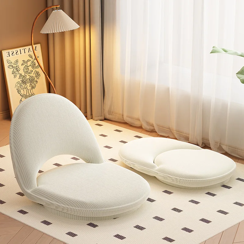 Lazy Tatami Sofa, 360 ° Rotatable Portable Backrest Chair - Bay Window Bedroom Balcony Bed Single Person Small Sofa/Folding Seat