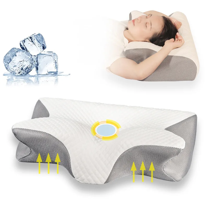 

High-Density Non-collapsing Neck Pillow Relaxation Cervical Slow Rebound Memory Foam Orthopedic Sleep Pillow