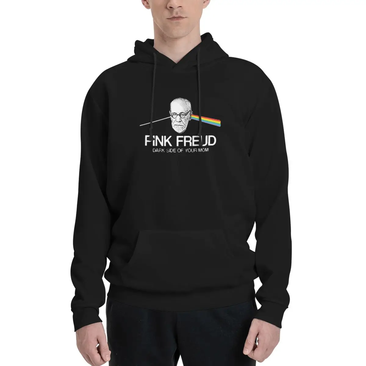 Freud Dark Hoodies Men Women Casual Pullover Sweatshirt Hip Hop Long Sleeve Streetwear Autumn Winter