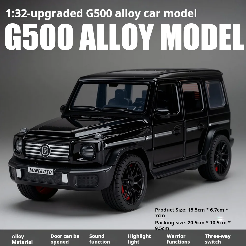 High quality 1:32 Newly upgraded G500 alloy Model car Officially authorized Sound& light pullback Toy car boys Gift collectibles