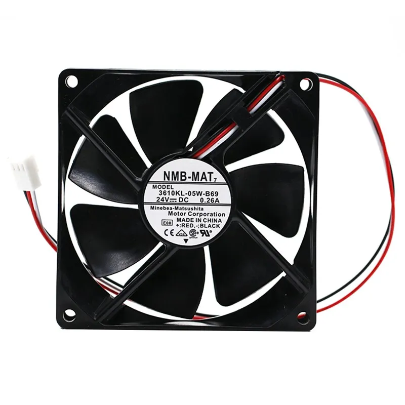 

For NMB New and 9225 3610KL-05W-B60 24V 0.26A inverter dual ball bearing cooling fan 92*92*25mm 92mm