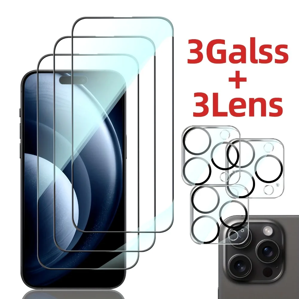 

Прозрачная полноэкранная защитная пленка 6 в 1 HD для iPhone 17 16 15 Pro Max 17, пленка для объектива воздушной камеры для iPhone 16 15 Plus 14 13 12 11 Pro