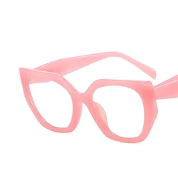 Polygonal Big Frame Clear Lens Glasses Small Simple Myopia Nerd Spectacles Degree -0.5 -1.0 -2.0 -3.0 -4.0 to -6.0