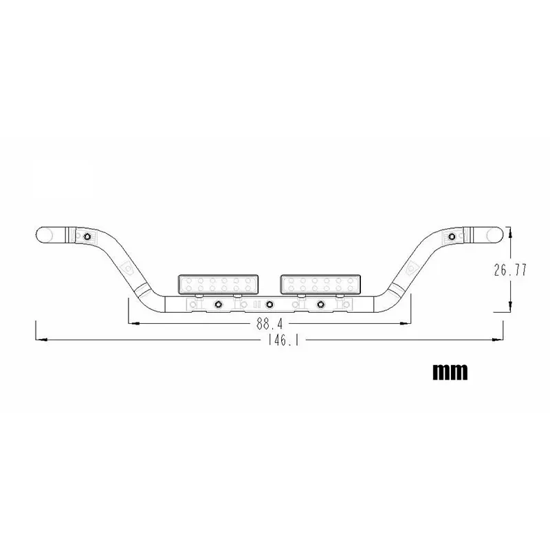 Metal CNC LED Visor Light Cockpit Dome Light for 1/14 Tamiya RC Truck Tipper Scania 770S Benz Actros Volvo MAN 56371 56323 Parts