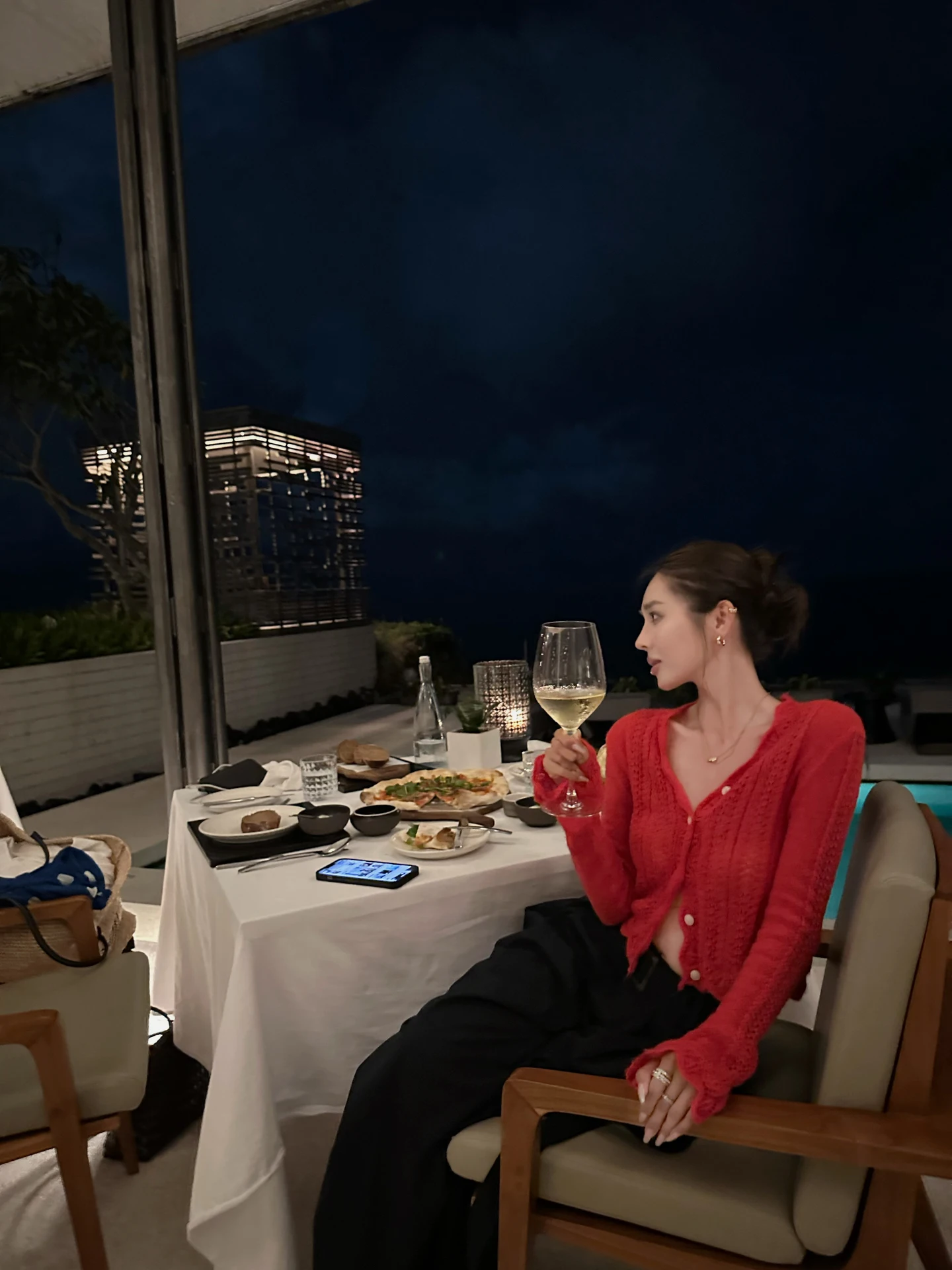 

Handmade Lace Bell Sve Women's Sweater NanaByNana【Flower Field Island Summer】Mahai Wool Knit Cardigan Spring Faion