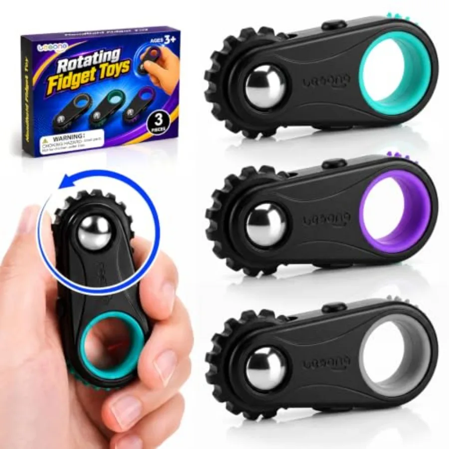 

Quality Assurance Fidget Toys Adults Finger Fidget: 3 Pack Quiet Fidget Toys for Work Meetings - 5-in- Hand Fidget Tool for Bus