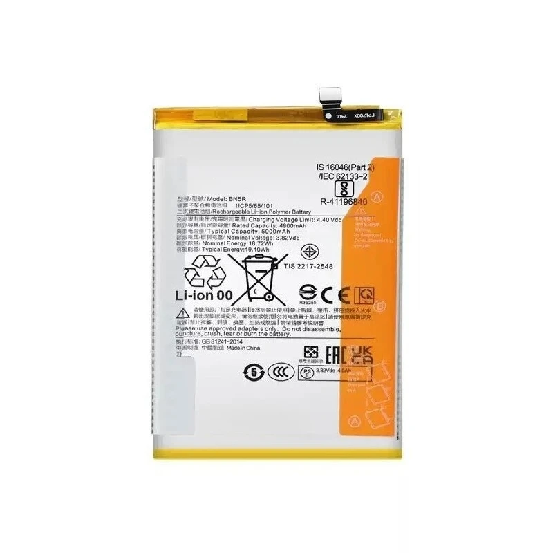 3.82V 5000mAh 19.1Wh BN5R Battery For REDMI A3 Battery  + Tools