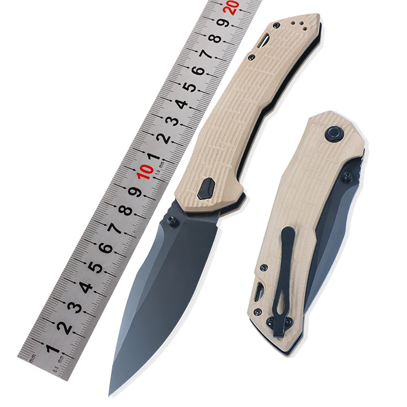 

New Pocket Folding Camping Knife 5CR13 Blade with G10 Handle Outdoor Survival Hunting Tactical Knife Multi-Functional Tool