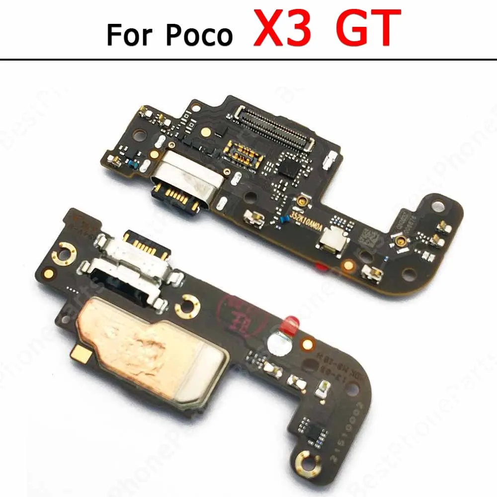 Charging Port For Xiaomi Poco X3 GT Charge Board USB PCB Dock Connector Replacement Spare Parts