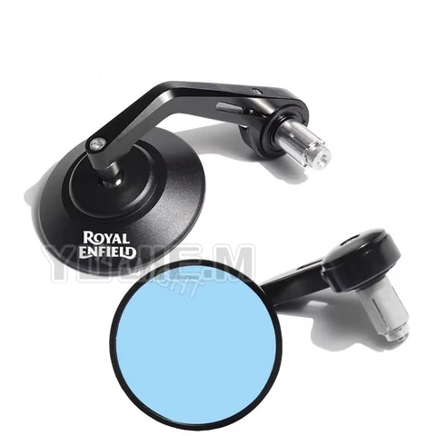 Для Royal Enfield Bullet/Meteor/Classic 350 500 650 Interceptor мотоциклетные зеркала с ЧПУ, ретро наконечник руля заднего вида