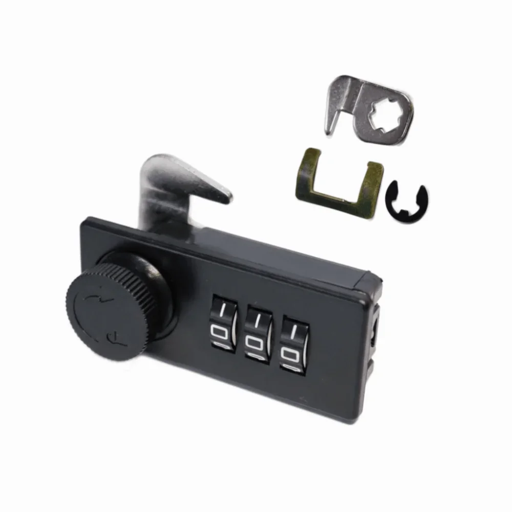 3 Digit Mechanical Combination Lock Compact Size Anti-Corrosion Drawer Turntable Password Lock Keyless Secure