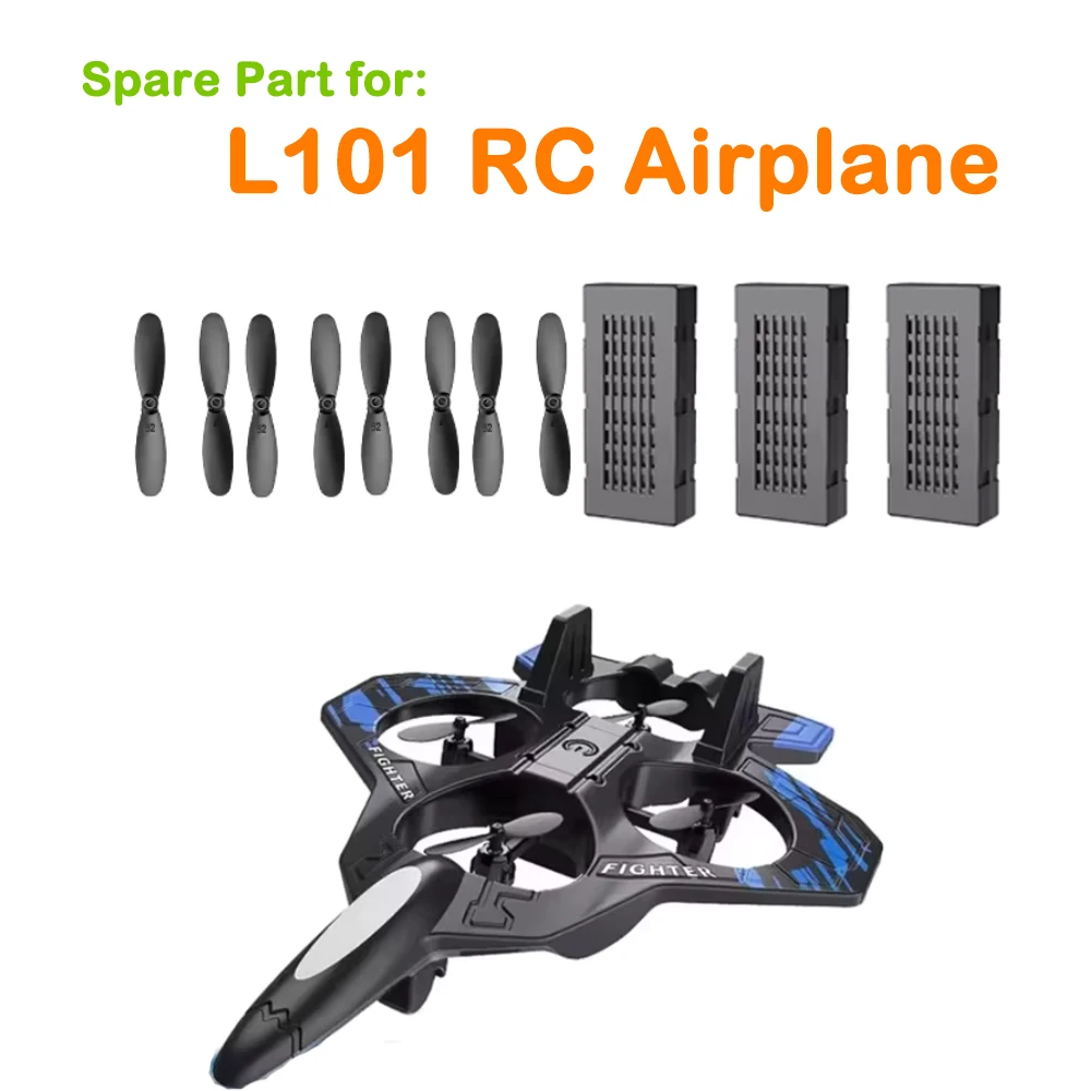 L101 Drone RC Airplane Original Spare Part L101 Battery 3.7V 350mAh / Propeller Wing Maple Leaf Blade Part Accessory