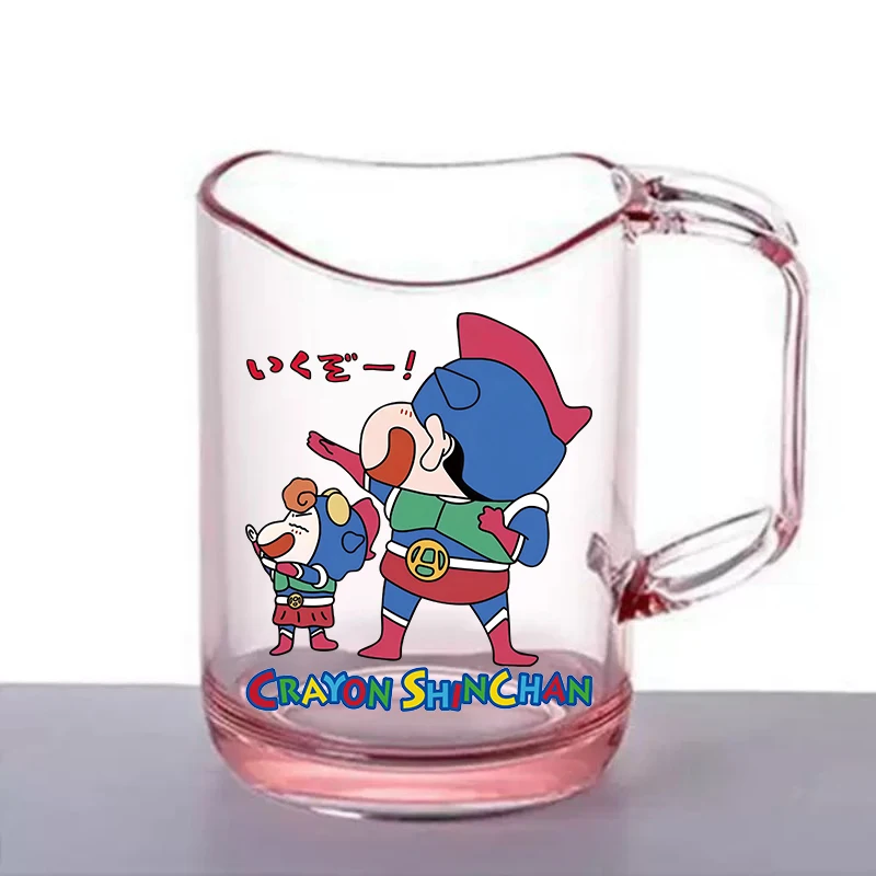 Crayon Shin-chan Transparent Toothbrush Cup Creative Mouthwash Cup Bathroom Storage Accessories Cartoon Toothbrush Holder Gifts