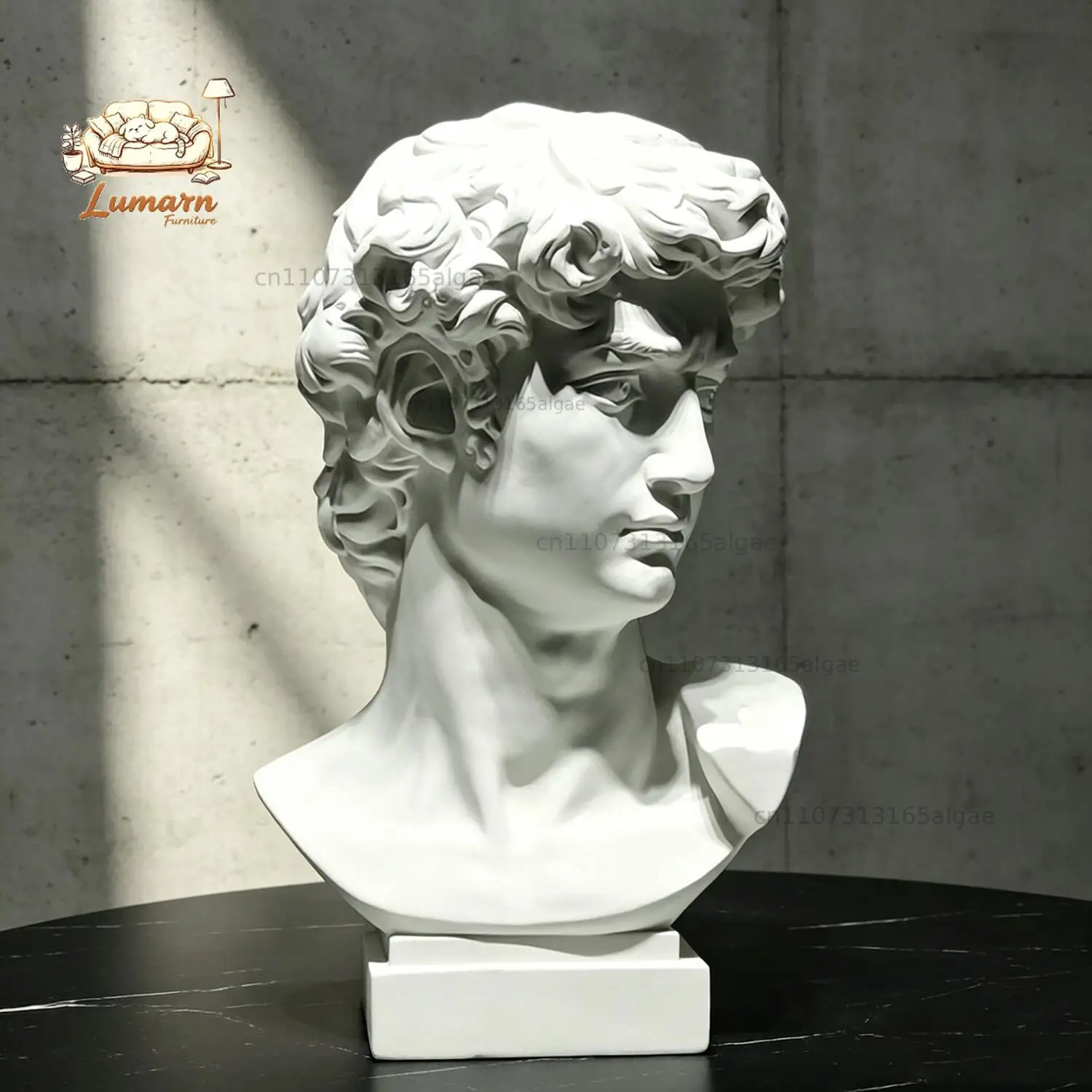 Nordic sketch plaster David figure statue ornament