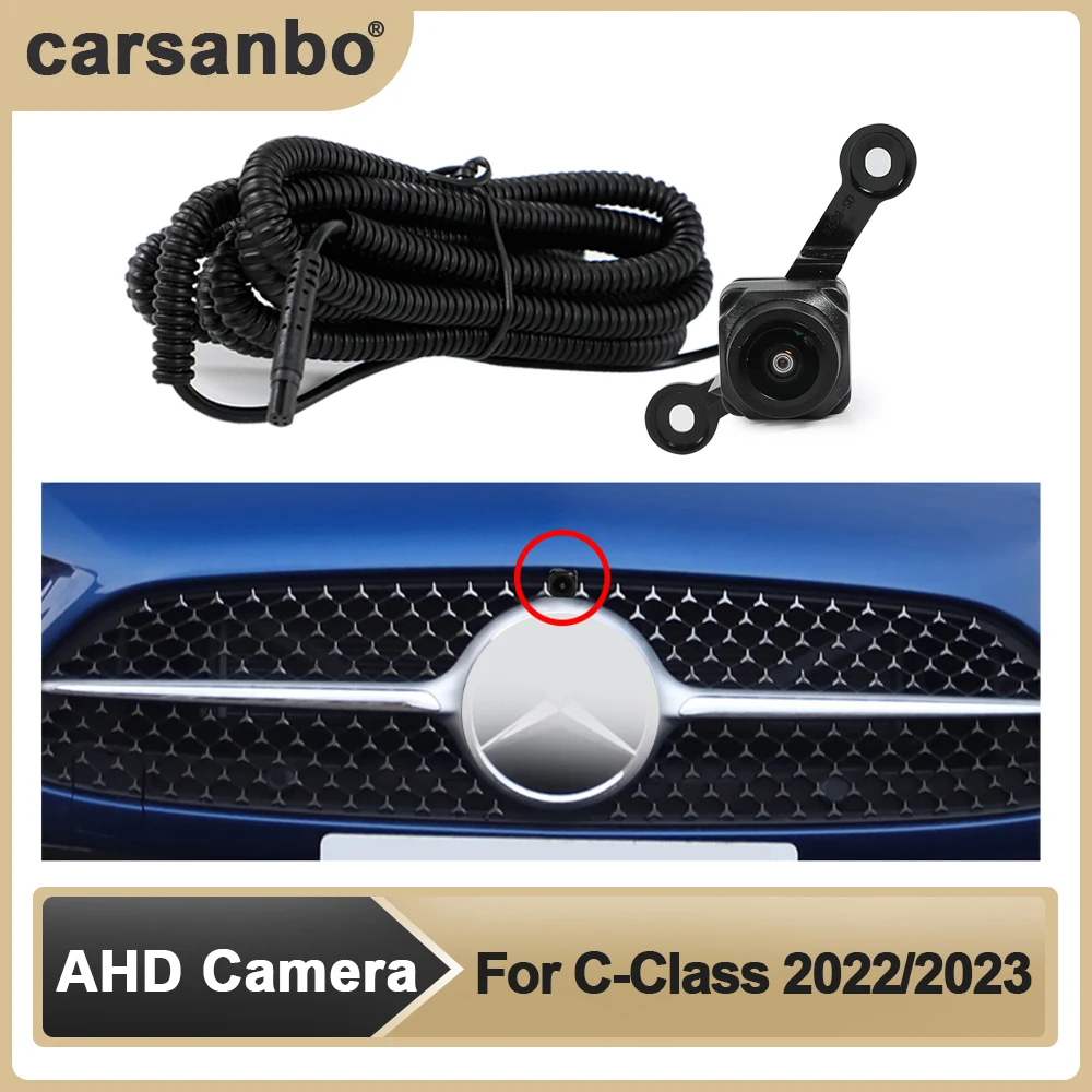 

Car AHD Front View OEM Camera HD Night Vision Fisheye 150 °Chrome Camera for Benz C-Class 2022/2023 Parking Monitoring System