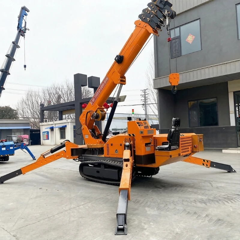 Wholesale Crawler Spider Cranes 5 Ton 10ton 12 Ton Mini Spider Crane Narrow Space Crawler Crane For Construction