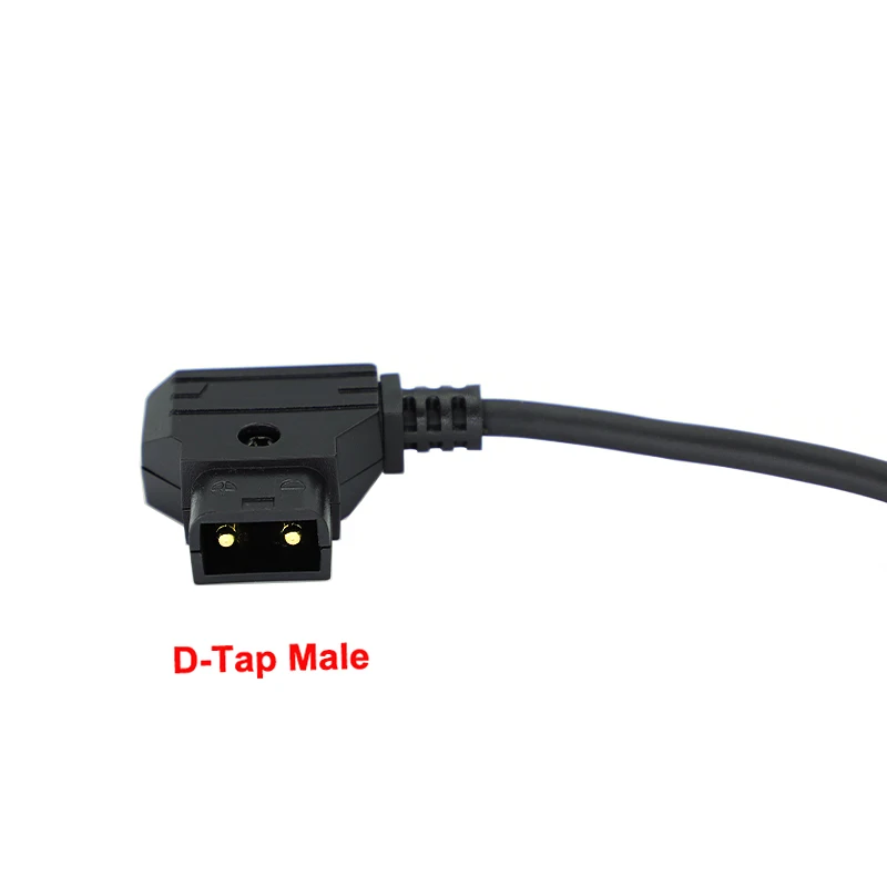 Power Tap D-Tap Male to Right Angle DC 5.5x2.5mm powe Cable for DSLR Rig Power V-Mount Anton, Camera monitor cord
