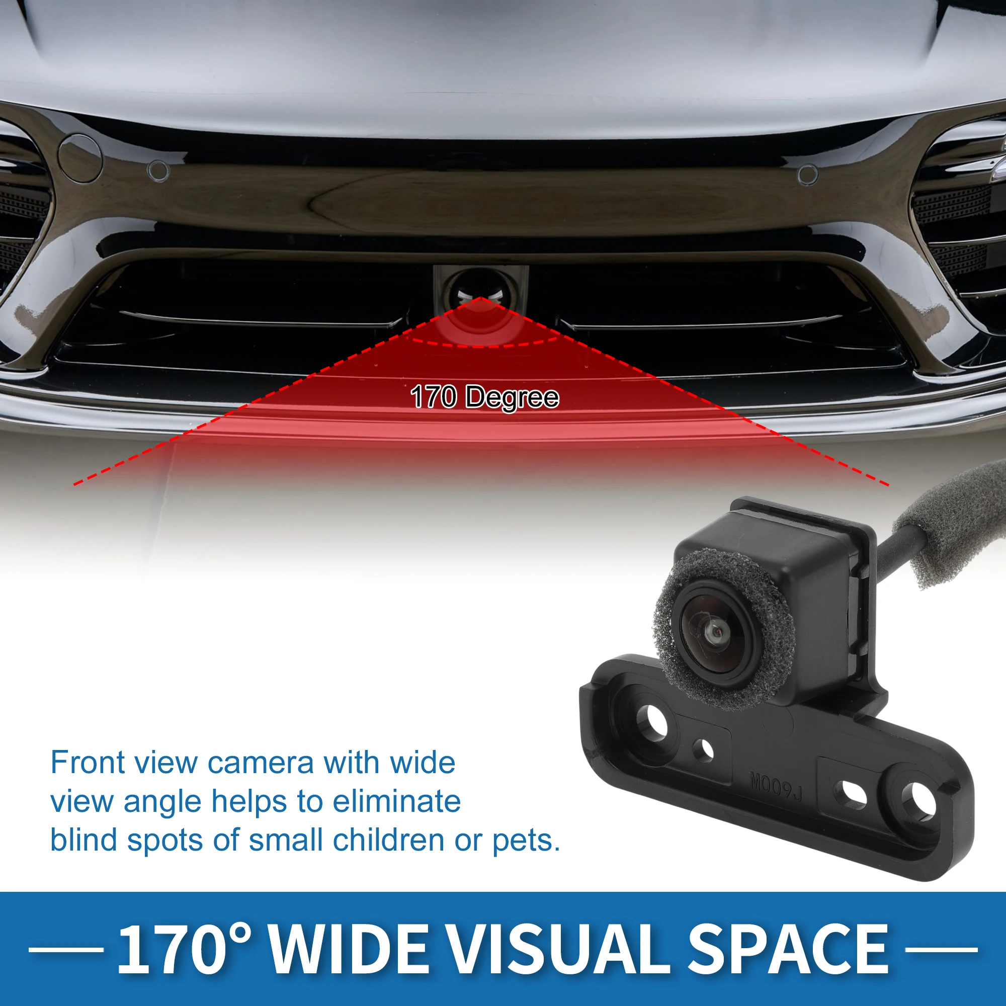 

UXCELL Front View Camera Park Assist 23402538 for Cadillac Escalade 6.2L 2016-20