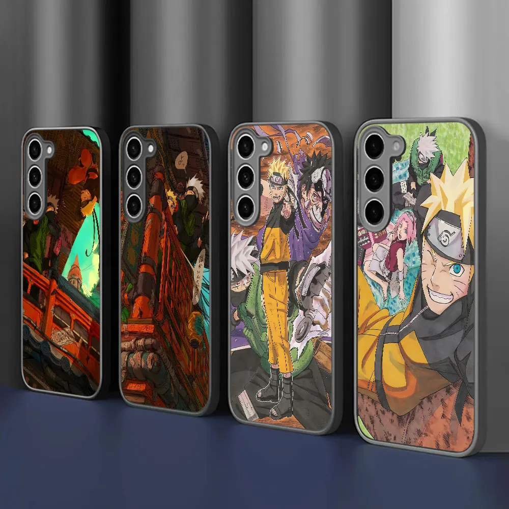 Funda Uchiha Itachi Naruto para Samsung Galaxy A55 A56 A16 A15 A17 A54 A21s A26 A51 A31 A36 A52 A14 A23, Carcasa Mate Esmerilada para Teléfono