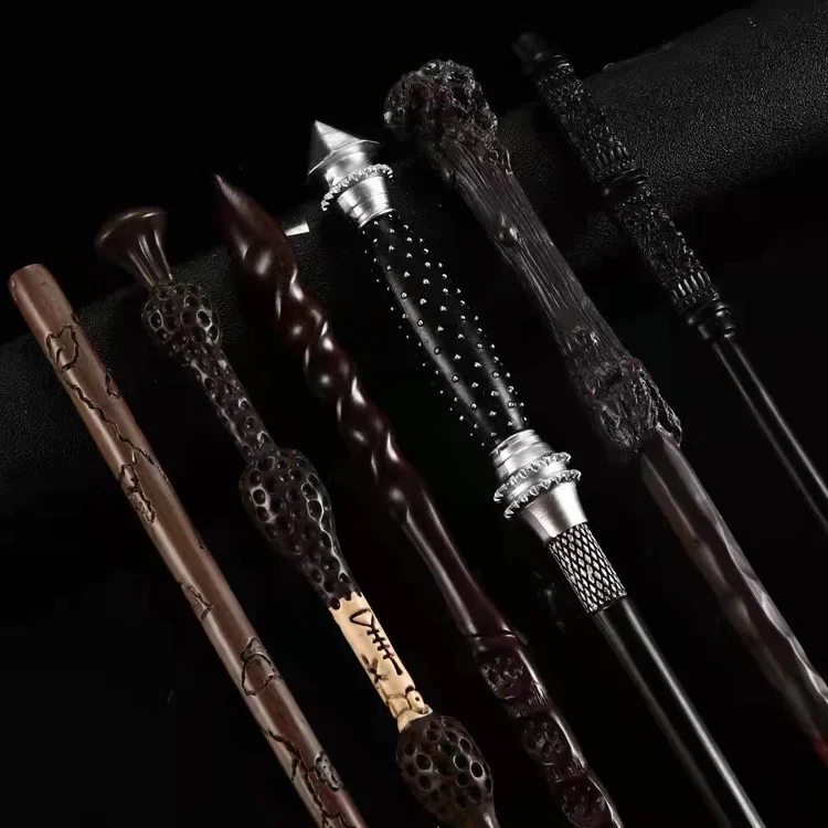 26 Styles Magic Wand Metal Iron Core With Gift Box Package Prop Stage Magic Tricks Halloween Christmas Cosplay Magic Wand Toys