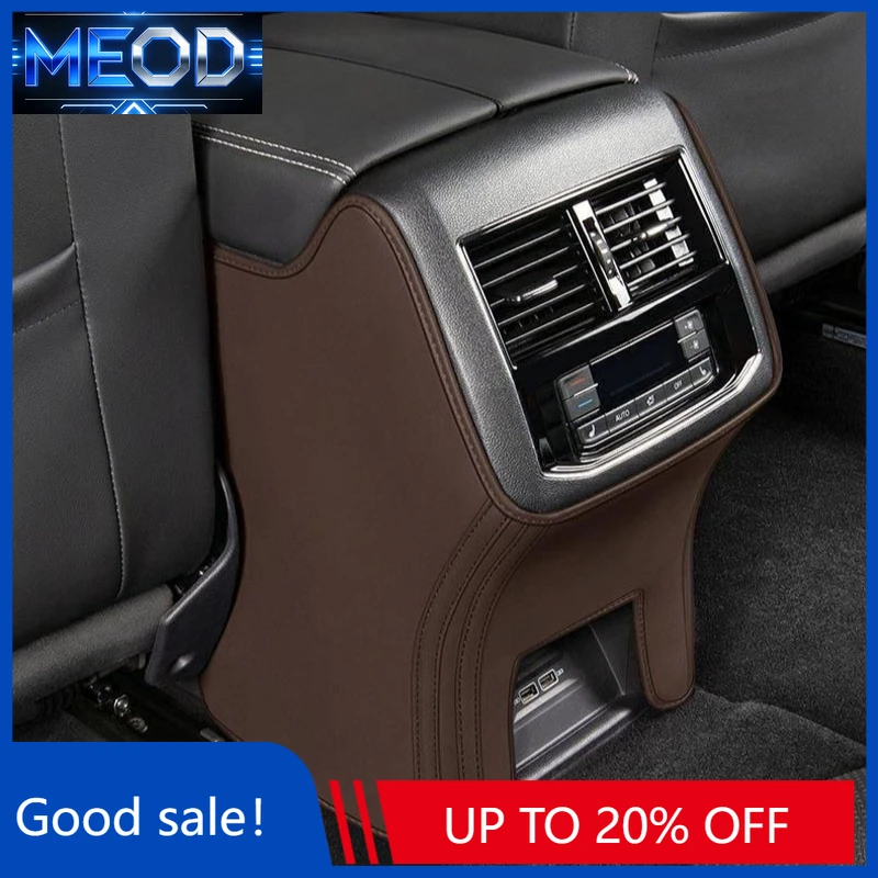 New For BYD Song Plus EV Song Pro DM-i Rear Armrest Box Anti Kick Pad Microfiber Leather Protection Cover Mat Car Accessories