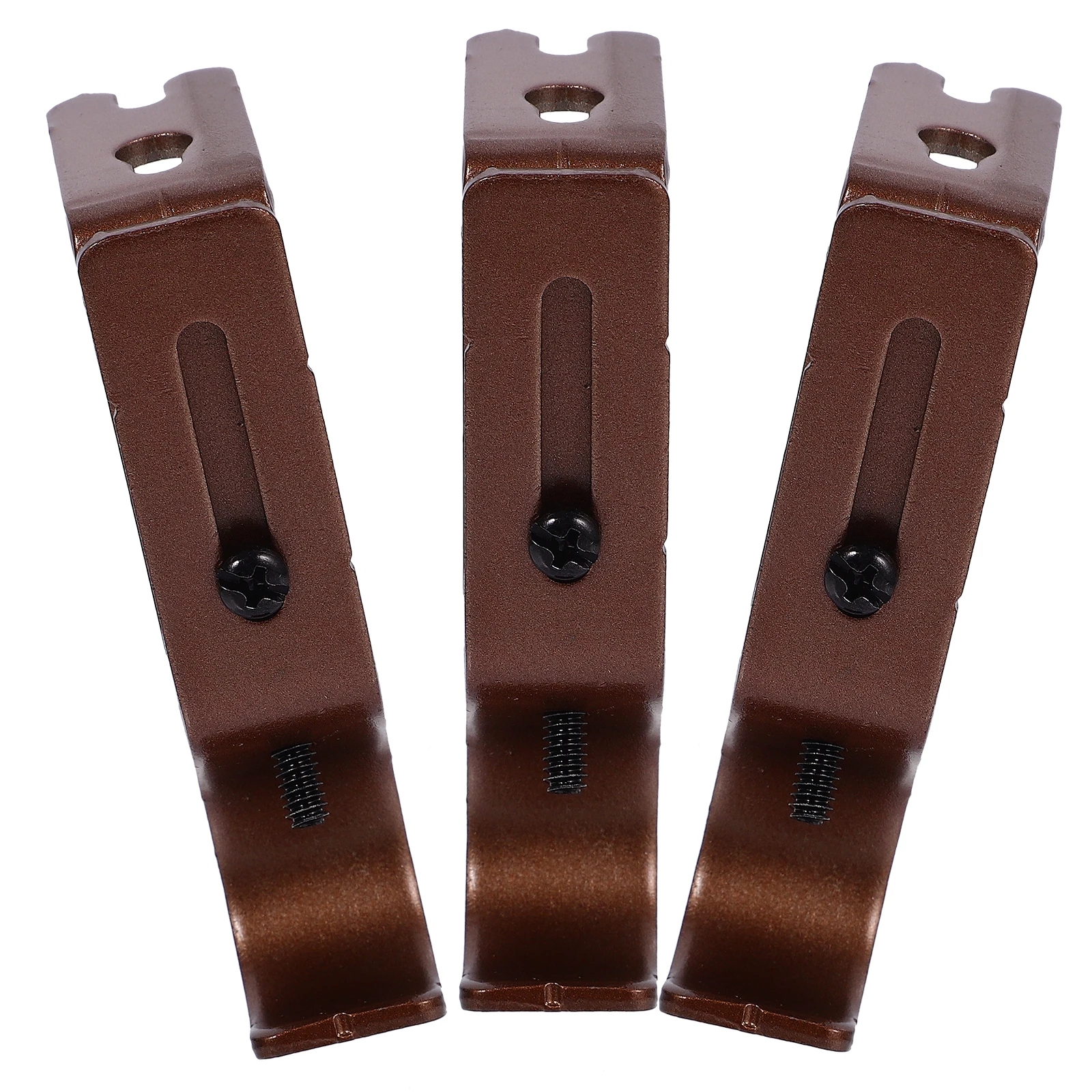 

3Pcs Iron Curtain Rod Holder Sturdy Adjustable for Home Vintage Style Drapery Rod Rack Curtain Accessories
