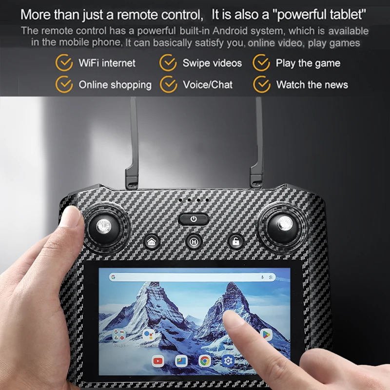 AE86 PRO MAX GPS الطائرة بدون طيار 4K 3-Axis Gimbal HD كاميرا التصوير الجوي تجنب العوائق شاشة تعمل باللمس فرش أجهزة الاستقبال عن بعد لعبة