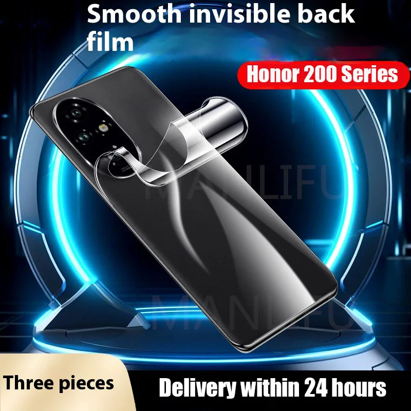 3PCS Back Matte Hydrogel Film For Honor 200 Pro Lite Full Cover Clear Tpu Screen Protector for HONOR Honor200 200Pro No Glass