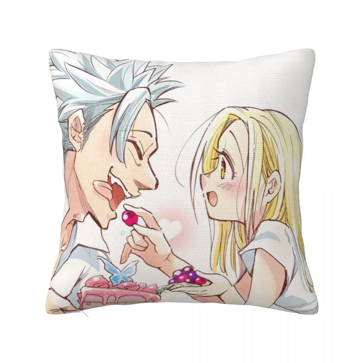 Seven Deadly Sins - Ban & Elaine Birthday Throw Pillow covers for pillows Sofa Decorative Covers Christmas Throw Pillows Covers