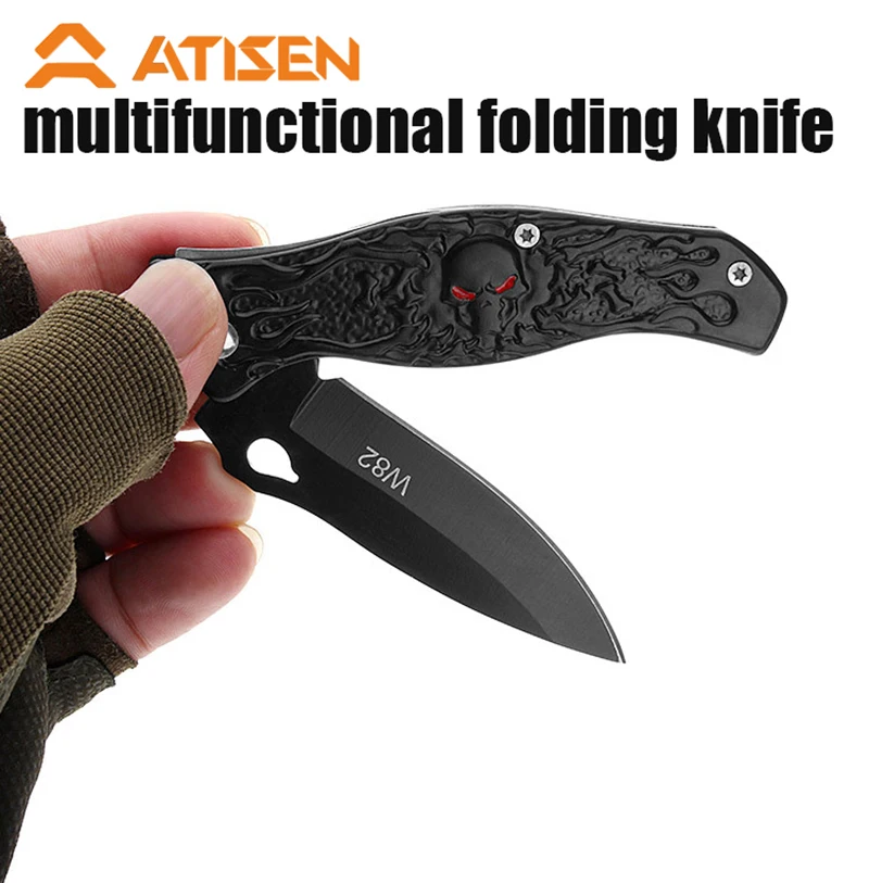 Stainless Steel Folding Knife Fillet Knife fishing boat fishing accessories with PP Handle Easy To Carry Camping Meat Cutting