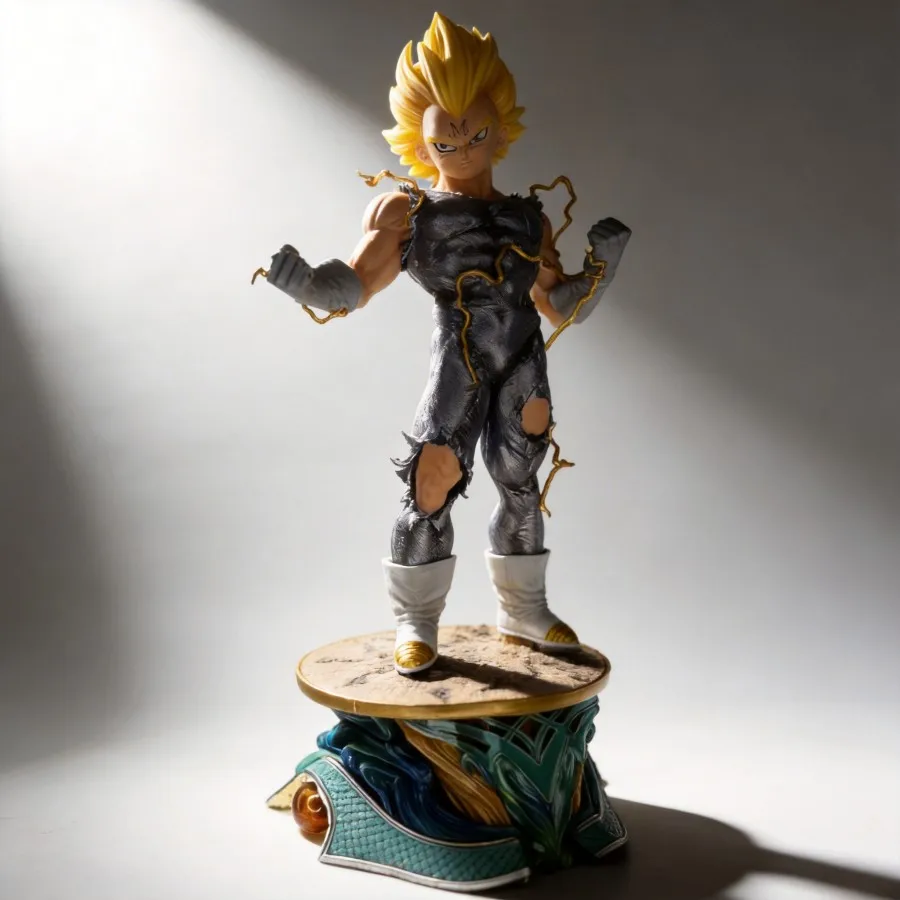 

Dragon Ball Super Saiyan LS Majin Vegeta Statue 34cm Dual Head Sculpture Model Boxed Figure Gift