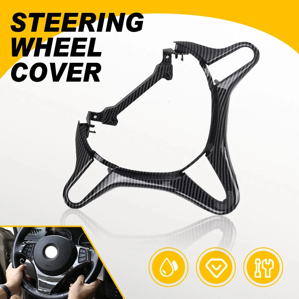 

Car Steering Wheel Decorative Strip Carbon Fiber Style Steering Wheel Cover Trim Frame For Honda Civic 2006-2011