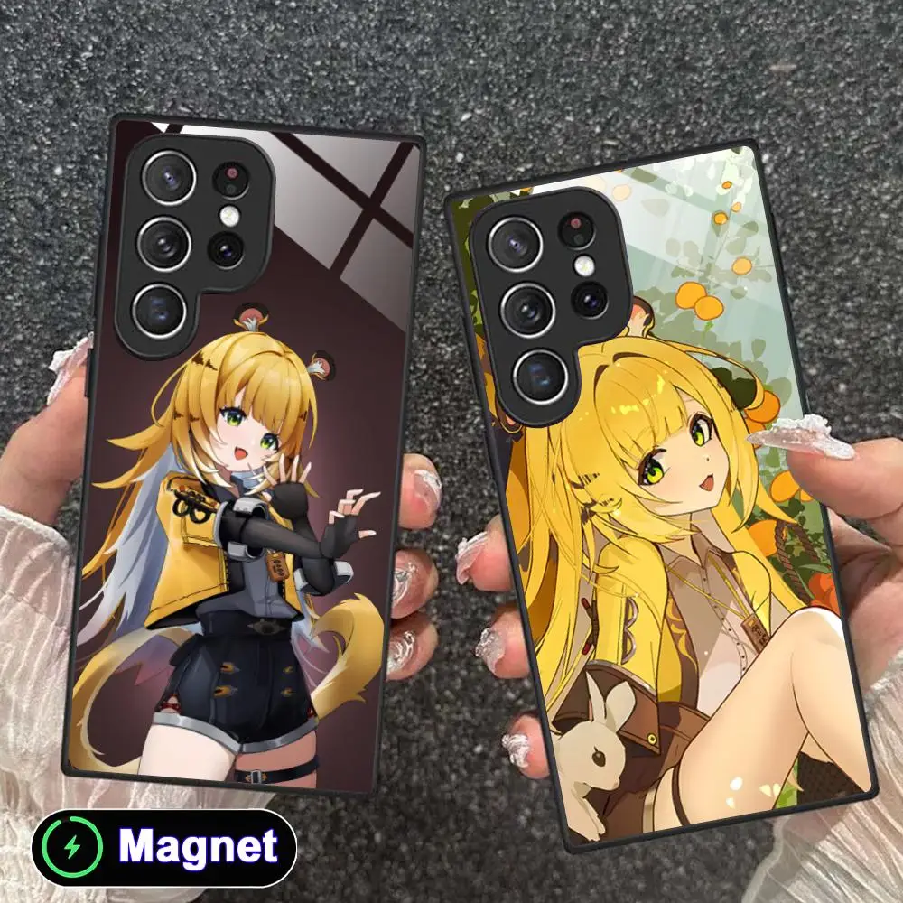 ZZZ Ju Fufu Phone Case for Samsung Galaxy S26 S25 S24 S23 S22 S21 S20 Note20 Plus FE Ultra Glass Magnet Cover