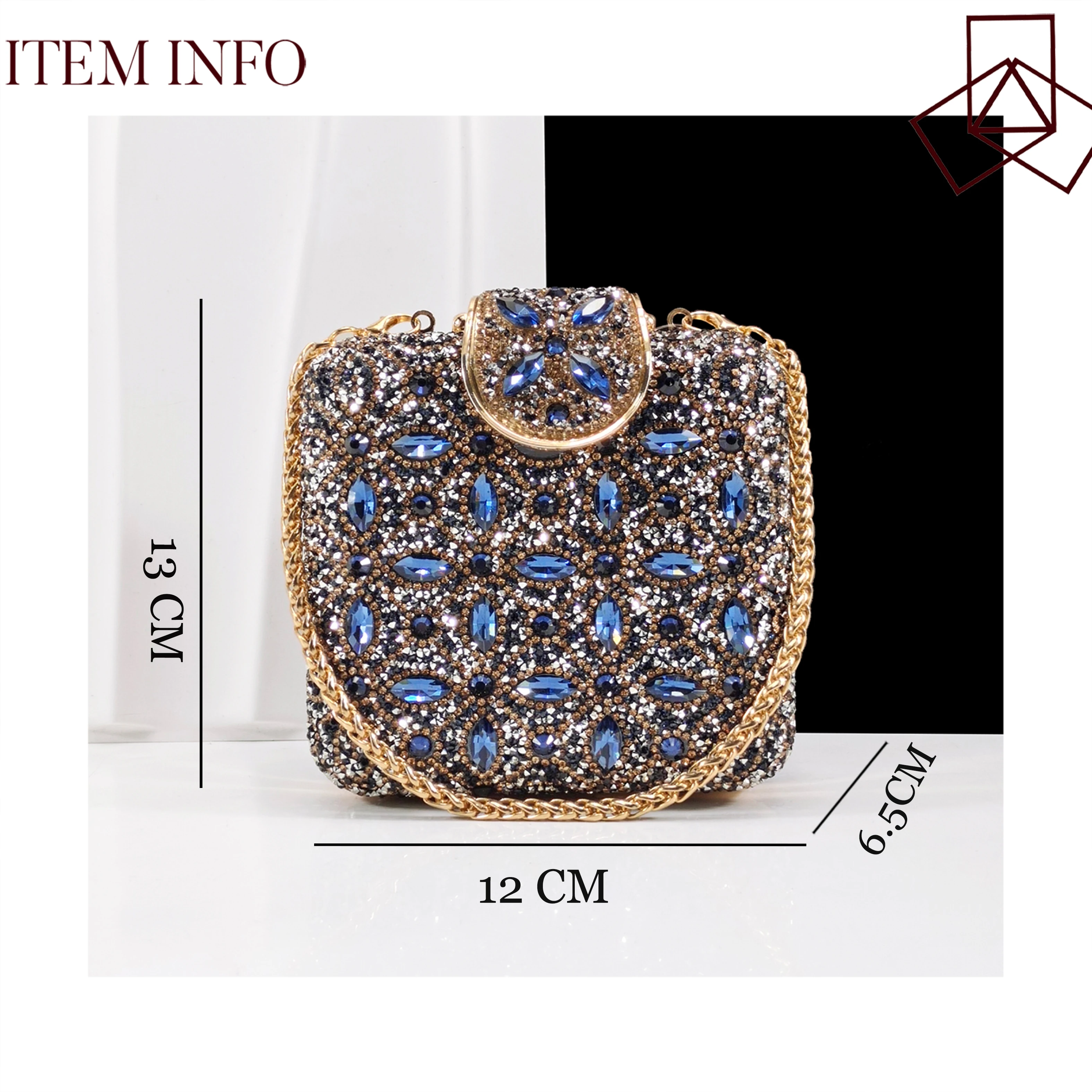 حار بيع ناضجة الأزرق الداكن حفل زفاف Woneb أشار تو عالية الكعب وحقيبة مجموعة زينت حجر الراين بأشكال مختلفة #4