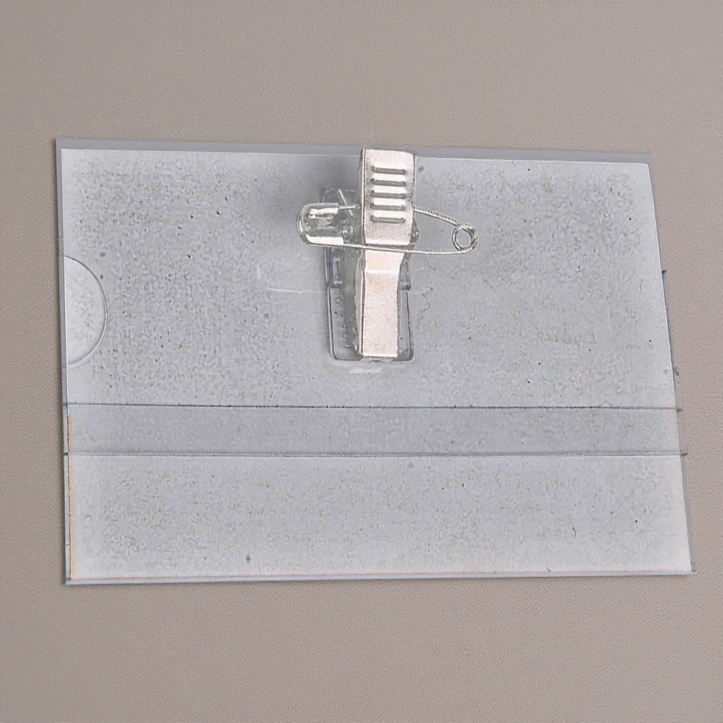 

50Pcs Id Badge Clip Name Tag Holder Compact Sturdy PVC Badge Clip for Staff Nurse Office Worker Medical Personnel Daily Use