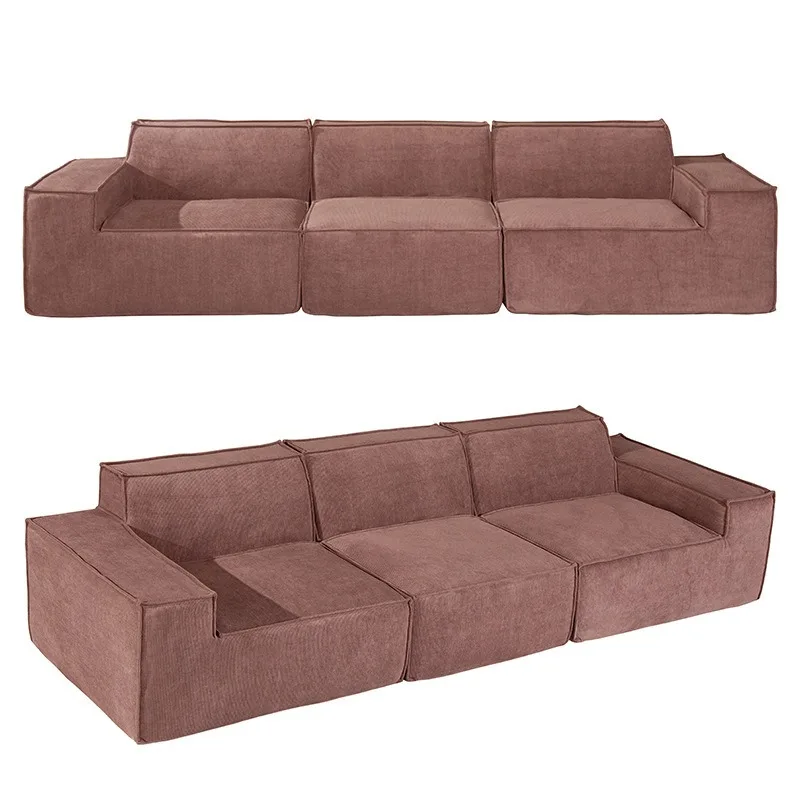 Vacuum tofu block sponge sofa is simple and modern
