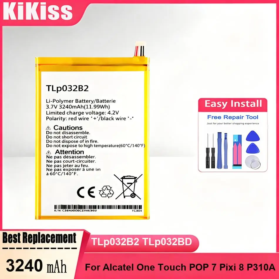 Tablet Battery TLp032B2 TLp032BD For Alcatel One Touch POP 7 Pixi 8 P310A Powerful Batteries
