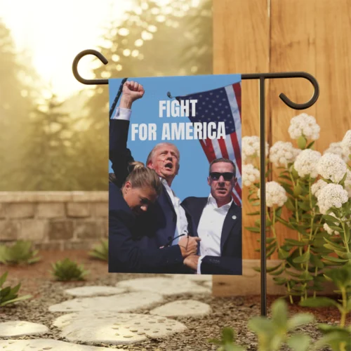 TRUMP  RALLY SHOOTING FLAG, Donald Trump Assassination Attempt, Garden Flag