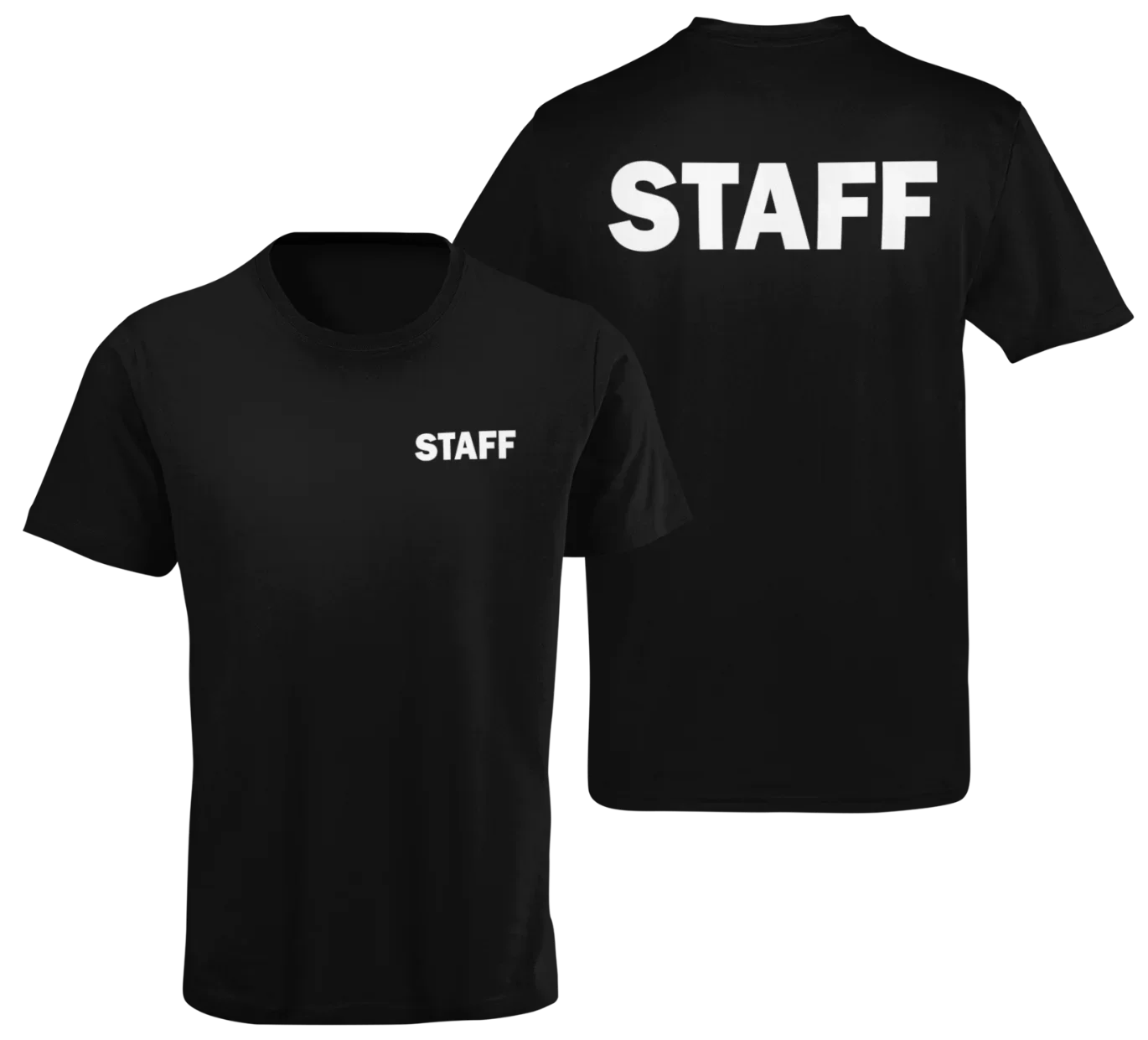 

Cheavyweight streetwear anime Simple Letter Printed "Staff" Uniform Summer Cotton O-Neck Short Sleeve Mens T Shirt New S-5XL