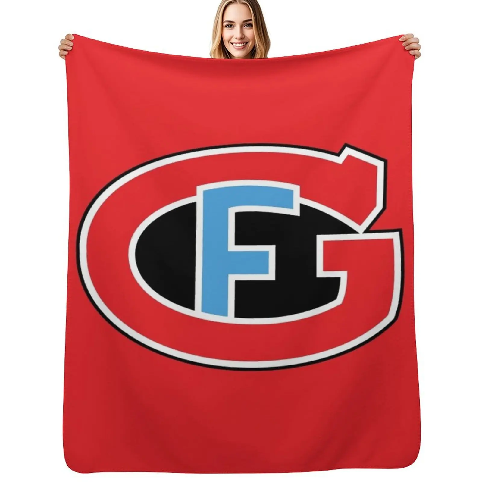 

HC Fribourg-Gottéron Throw Blanket Soft Heavy Thermals For Travel Plush Blankets